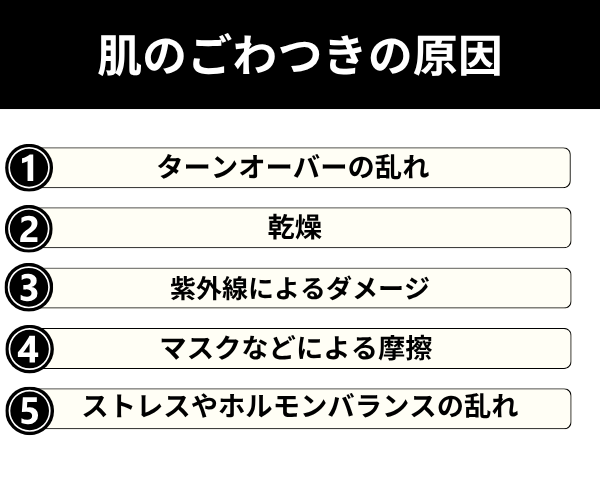 肌のごわつきの原因