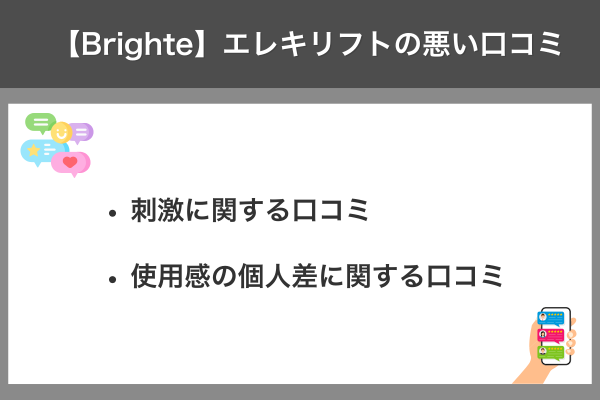 【Brighte】エレキリフトの悪い口コミ