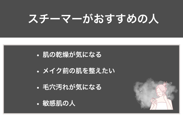 スチーマーがおすすめの人