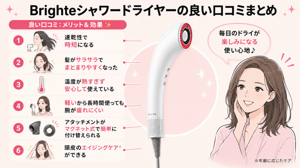 シャワードライヤーの口コミは悪い？使ってみたレビューや評判をご紹介