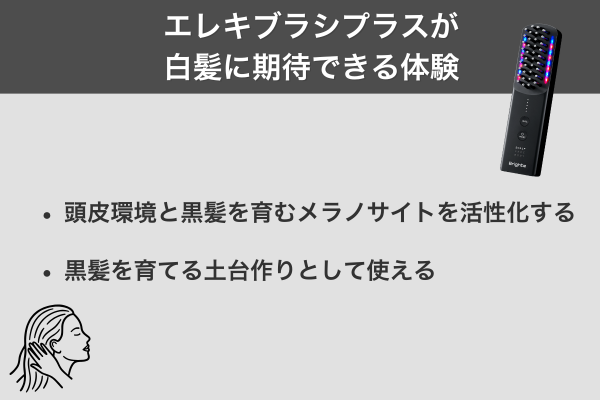 エレキブラシが白髪に期待できる体験