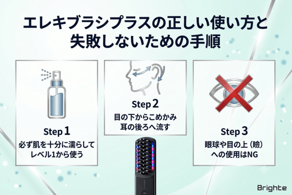 エレキブラシプラスの正しい使い方と失敗しないための手順